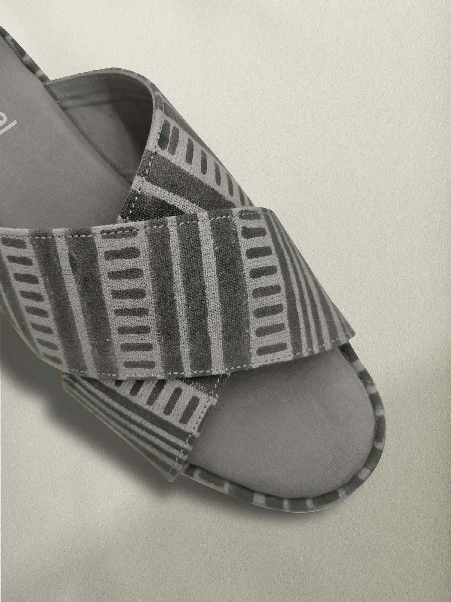 Criss Cross Brown Slippers