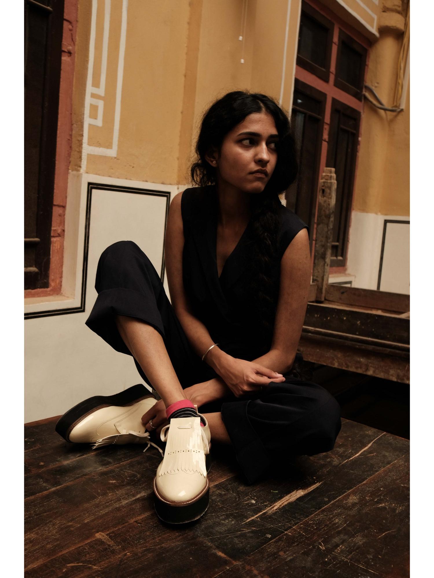 Cream Oxford Pastel Shoes