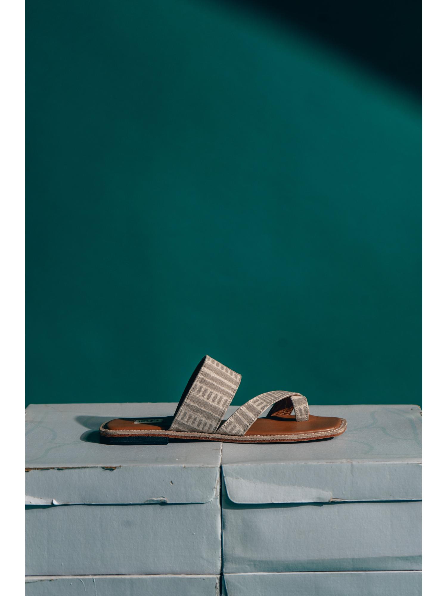 Beige Kolha Slippers