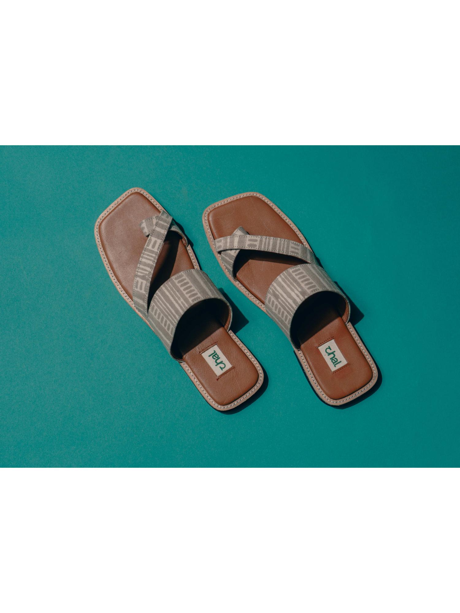Beige Kolha Slippers