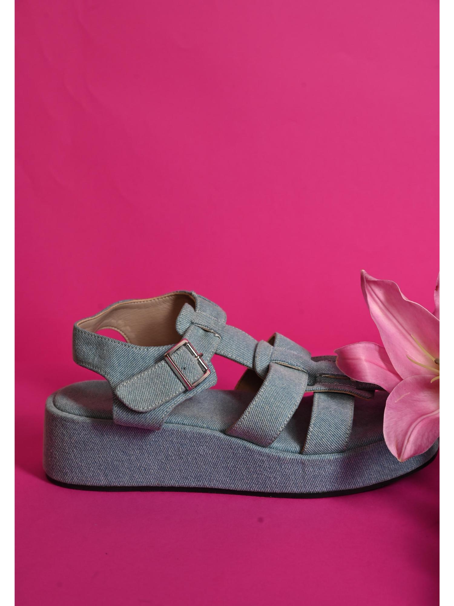 Gladiator Light Denim Flipflops