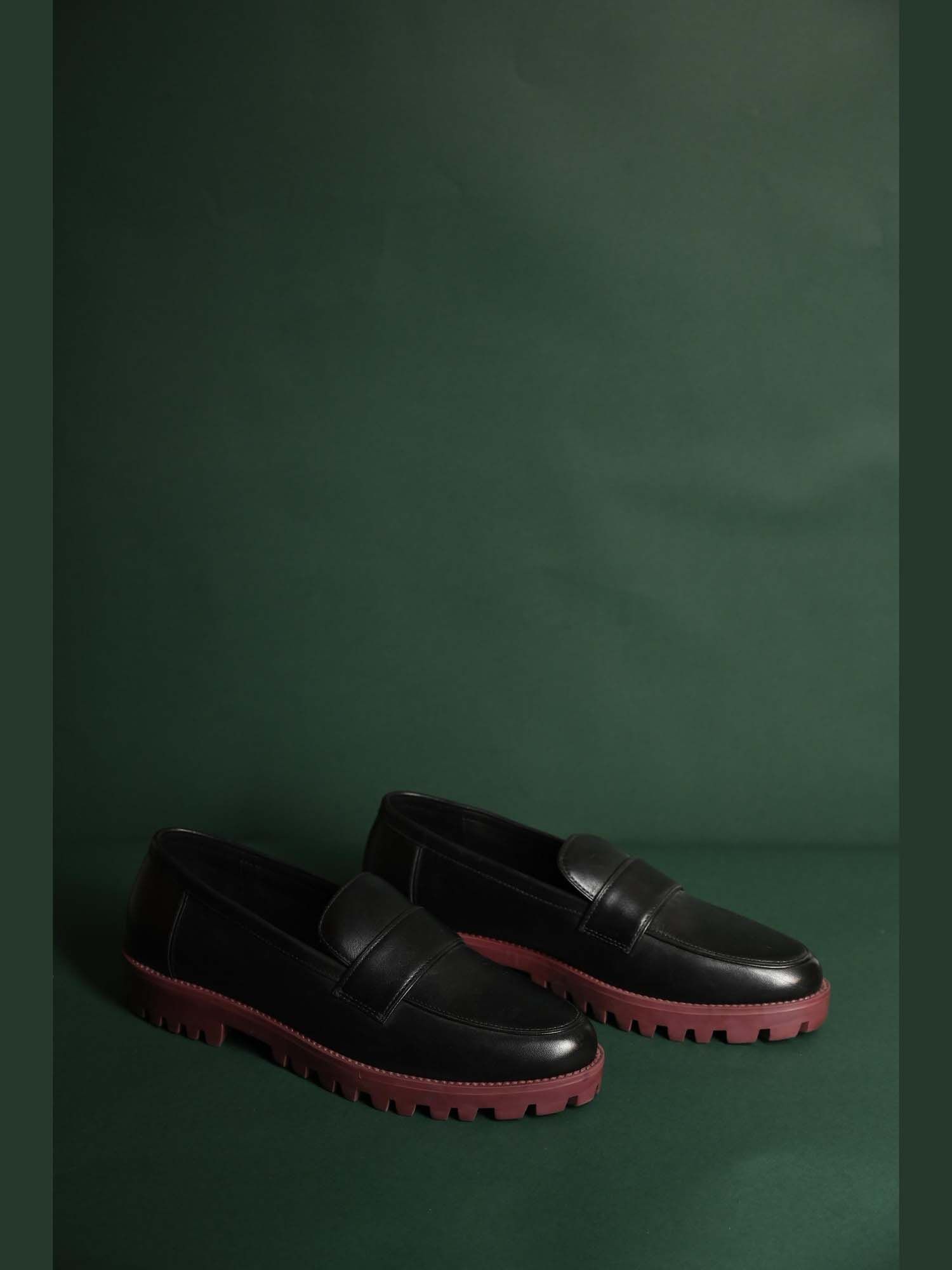 Nehru Loafers Black Shoes