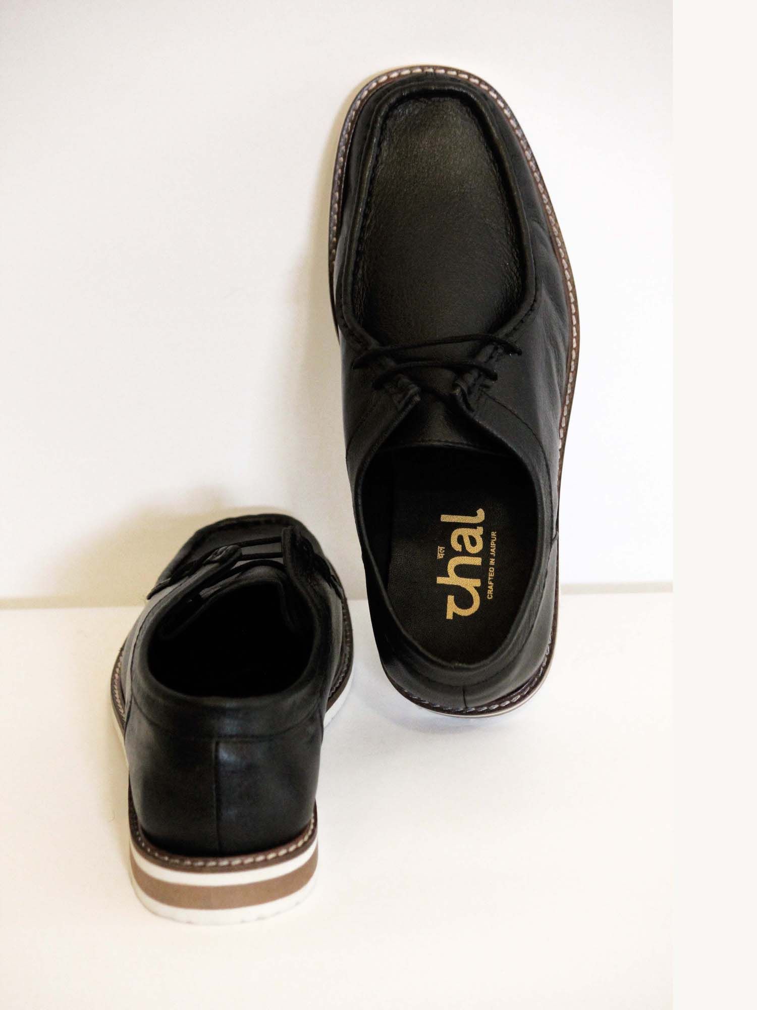 Wallabee Black Shoes