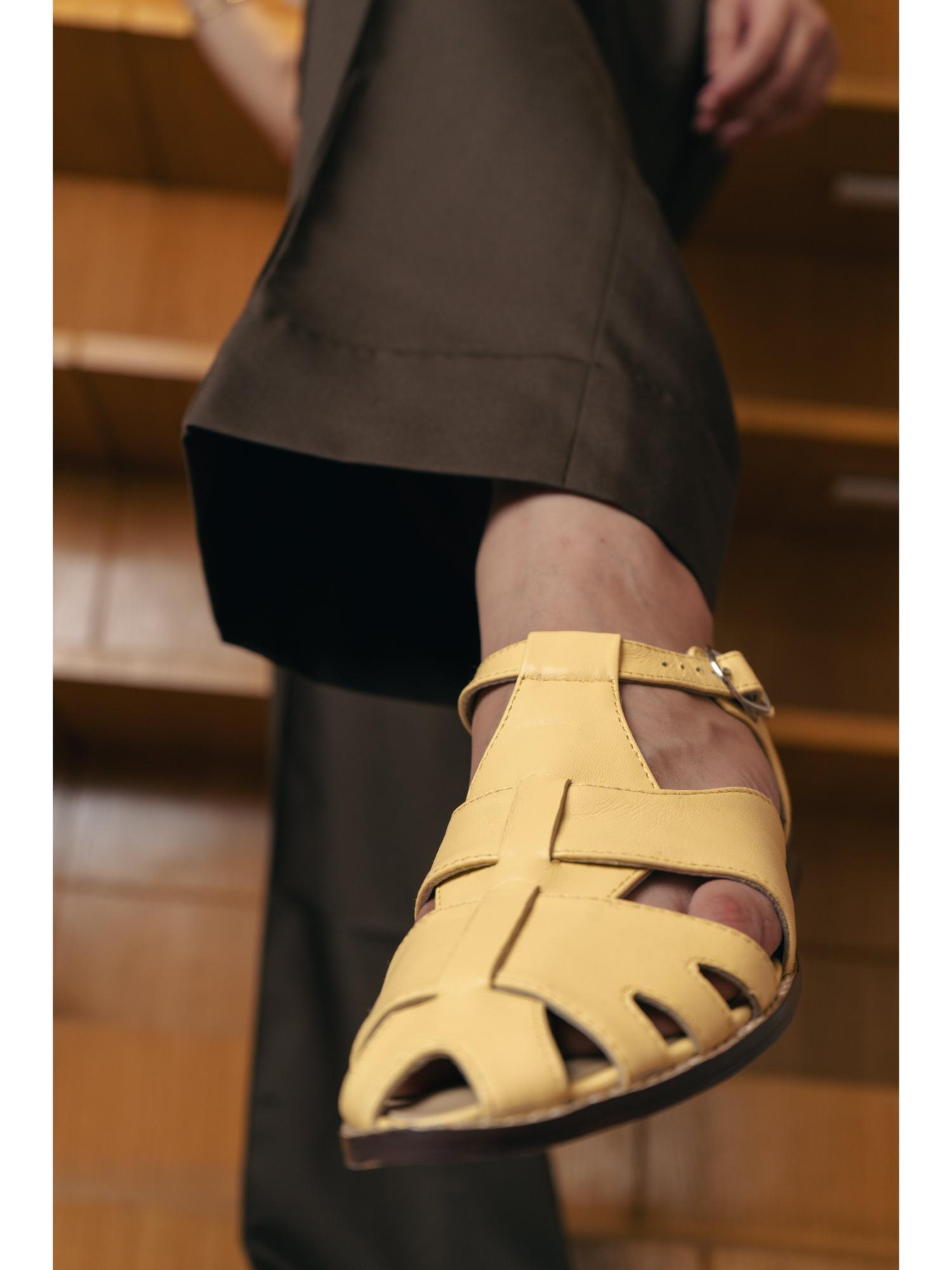 Yellow Fisherman Sandals