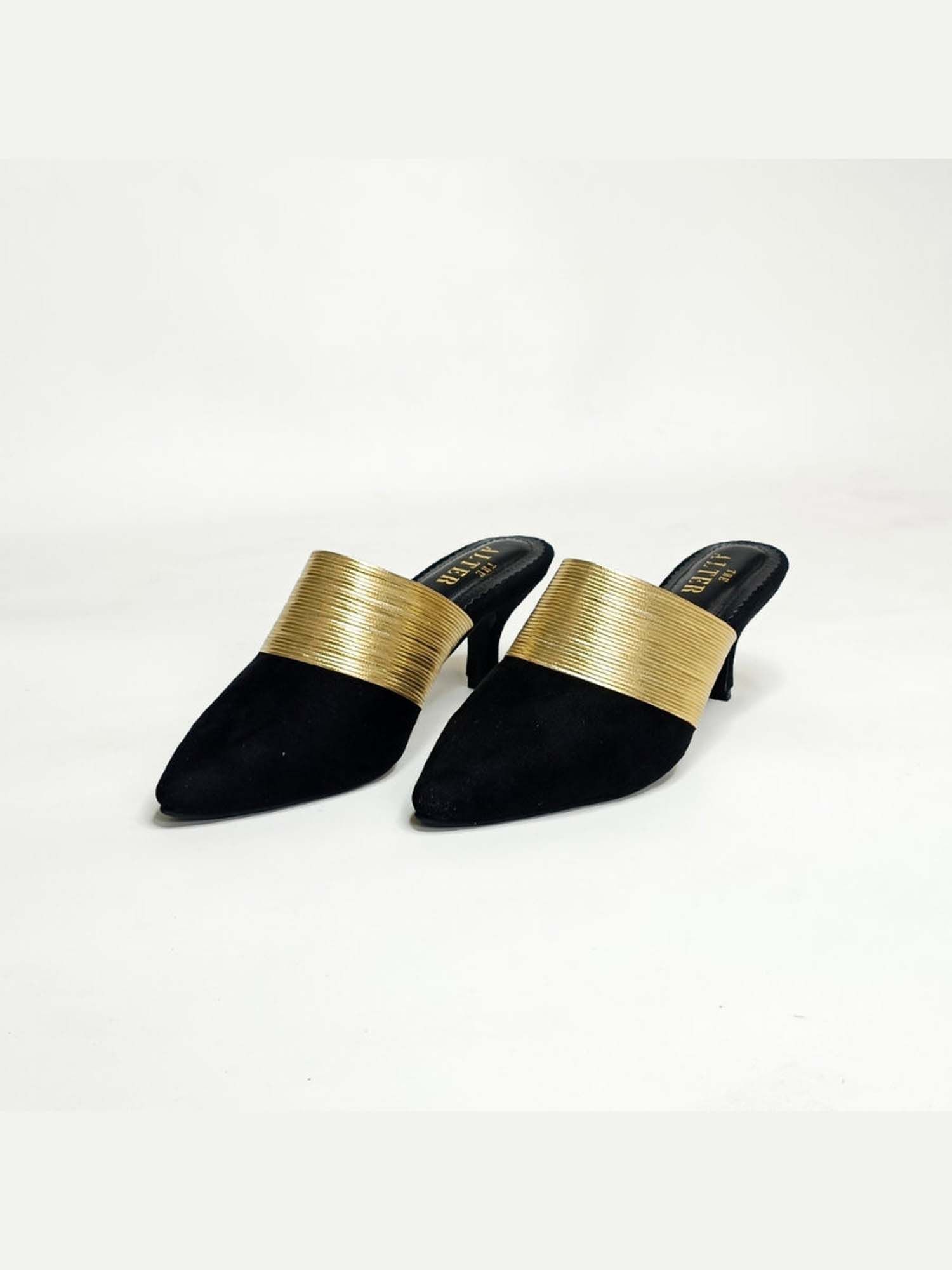 Jane Suede Stiletto Heel Mules