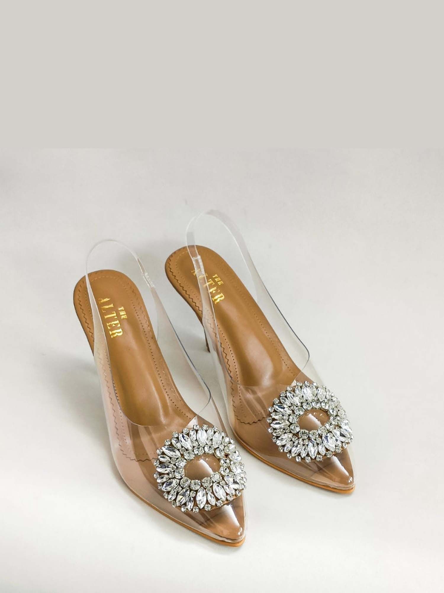 Julia Nude Embellished Stiletto Heels