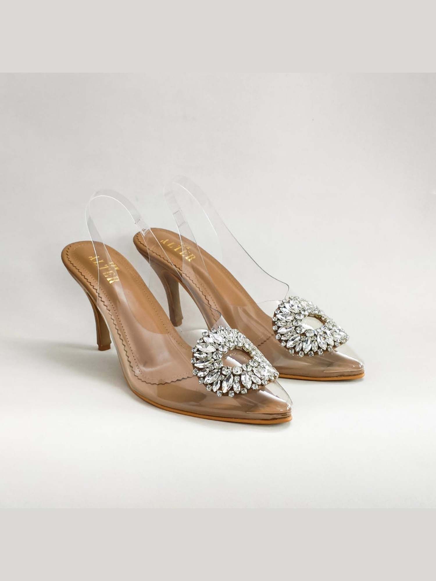 Julia Nude Embellished Stiletto Heels