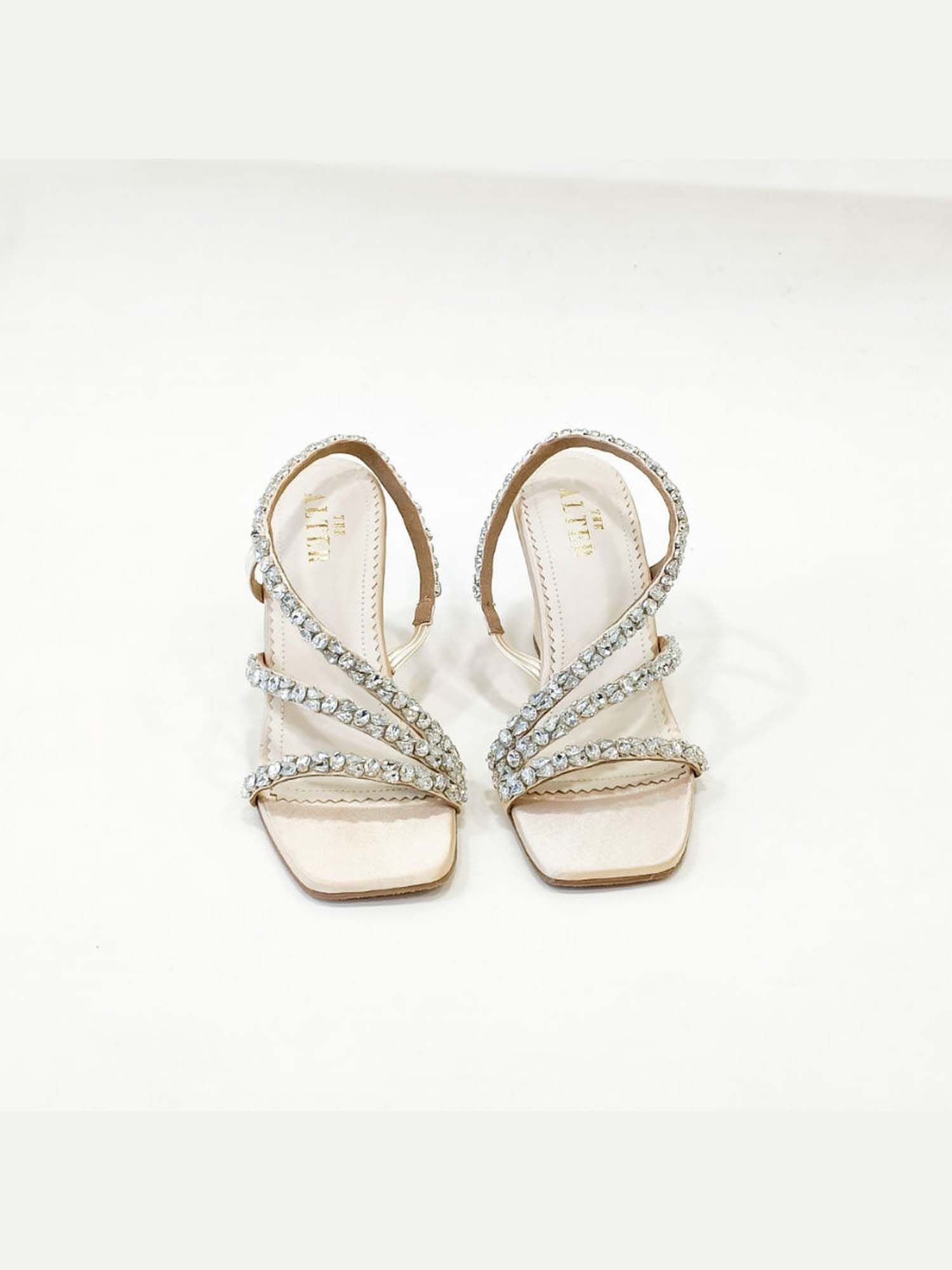 Kiara Embellished T Shaped Wedges