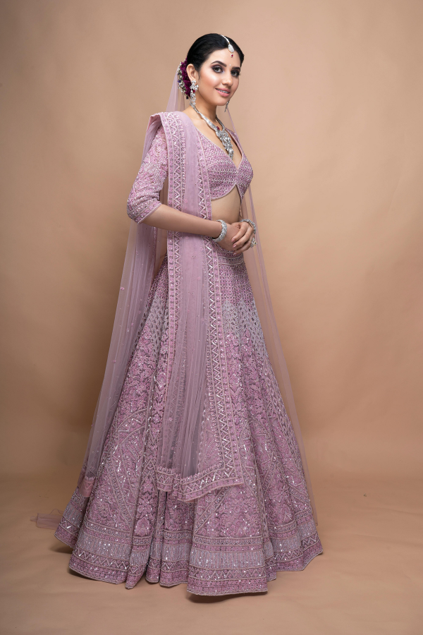 Designer Net Party Wear Lehenga