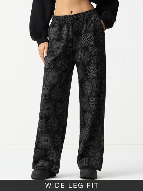 Tibetan Tales Elements Women Flared Joggers